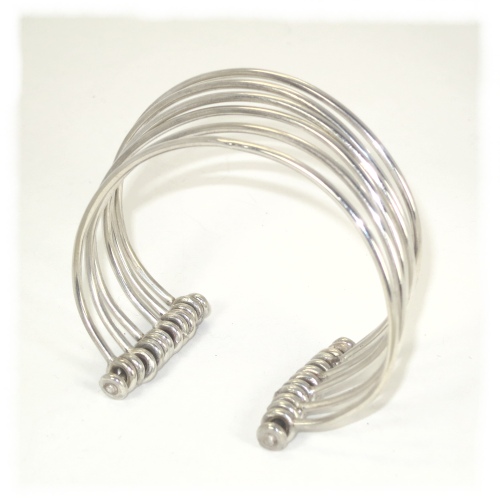 Multiwire silver bracelet